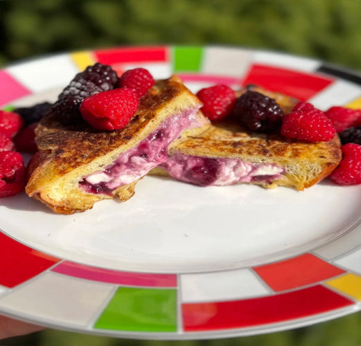 Jam & Cream cheese Stuffed French Toast