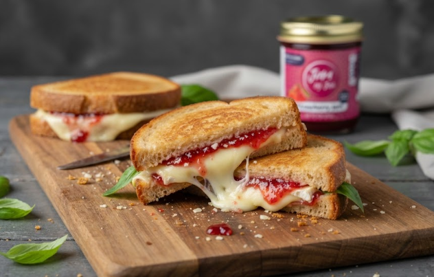 Strawberry Brie Grilled Cheese