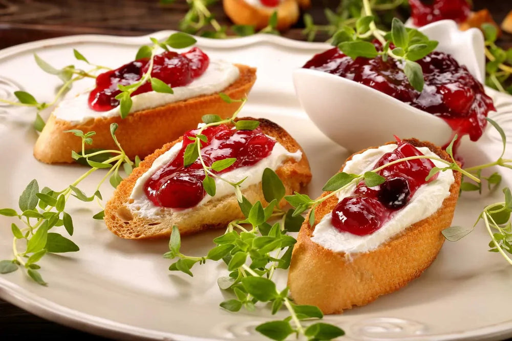 Jam and Goat Cheese Crostini