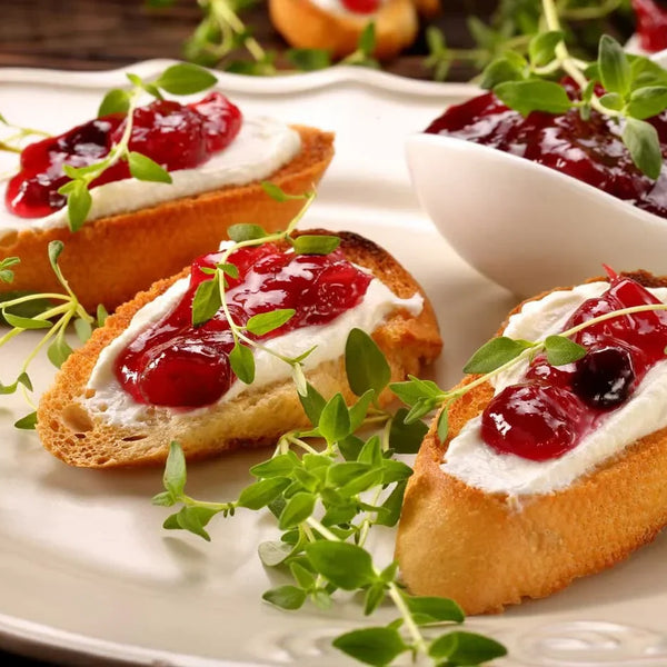 Jam and Goat Cheese Crostini